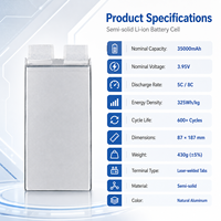 Pin drone tùy chỉnh, điện trở trong thấp, dung lượng 35000mAh, 3.95V, 5C, cell đơn, dùng cho máy bay điều khiển từ xa, thuyền điều khiển từ xa, đồ chơi mô hình.