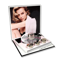 Support d'affichage personnalisé de luxe en acrylique pour produits de soin du visage pour femmes, produits cosmétiques, étagère de marque privée, flacons de fond de teint liquide