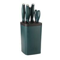 Ensemble de couteaux de chef personnalisé en acier inoxydable 3CR13, six pièces, lame de 188 mm à bord oblique, couteau à désosser tranchant, ensemble complet Yangjiang