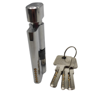 Cilindro de Cerradura Europeo de 60-120 mm, Cilindro de Cerradura de Aleación de Zinc para Baño, Alta Seguridad
