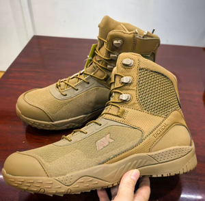 Chaussures de montagne mi-hautes DSF30 noires légères, tendance, décontractées, imperméables et respirantes pour hommes et femmes, couleur coyote marron. - Product Image 2