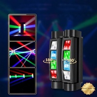 Projecteur laser 8x3W Spider pour scène, DJ, huit yeux RGB, activé par la voix, pour éclairage d'hôtel, contrôle DMX512