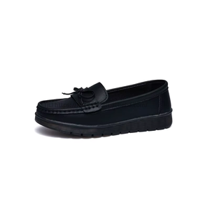 Summer New Style Genuine Leather Women's Versatile Casual Bow-Knot <b>Shoes</b> Slip-on Comfortable <b>Soft</b>-Soled Mom <b>Shoes</b> - Product Image 6