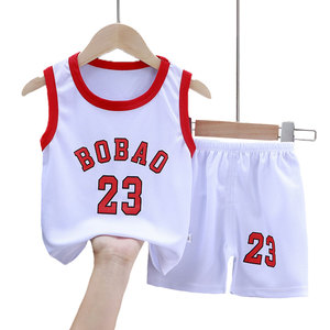 Conjunto de Jersey y Pantalones Cortos de Verano para Niños, Hechos a Medida al por Mayor, Jersey sin Mangas para Niños, Conjunto de Baloncesto Infantil de Alta Calidad - Product Image 4