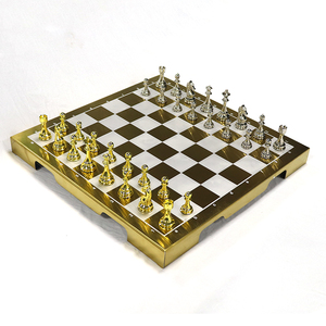 Cao Cấp Tùy Chỉnh Kẽm Hợp Kim Cờ Vua Đặt Bán Buôn Cao Cấp Kim Loại Cờ Vua Cho Trẻ Em Người Lớn - Product Image 1