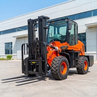 Chariot élévateur tout-terrain diesel 4x4 de 3,5 tonnes, directement de l'usine, avec certification CE