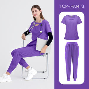 Uniforme Médico Moderno Personalizable al por Mayor 2025, Uniforme de Mezclilla Unisex con Logotipo de Hospital, Personalizable para Hombres y Mujeres - Product Image 6
