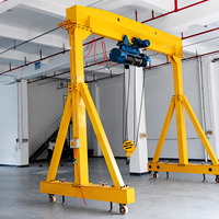 Mini-grue portique simple de 3 tonnes, légère et portable, pour atelier, garage, levage en intérieur