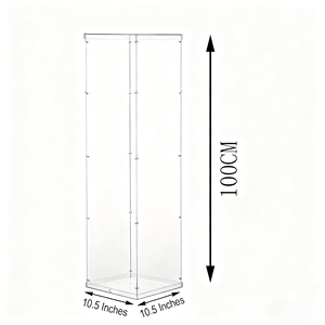 Espositore Rettangolare Autoportante in Acrilico Ecologico <span class=keywords><strong>per</strong></span> Matrimoni, Feste <span class=keywords><strong>di</strong></span> <span class=keywords><strong>Compleanno</strong></span>, Eventi, Torte, Dessert e Snack - Product Image 5