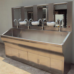 Produzione di fabbrica ospedale operativo teatro <span class=keywords><strong>Scrub</strong></span> lavello in acciaio inox stazione con il ginocchio Touch ospedale lavandino - Product Image 3