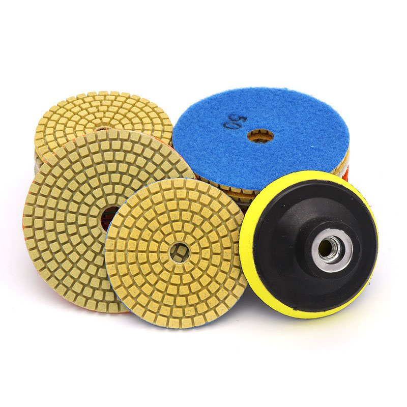 80mm 100mm Diamond Polishing Pad 3ich 4inch Wet Buff Disc Abrasive for Sanding Marble Granite Concrete Grinding Countertop Stone