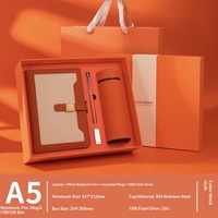 Set de Regalo Corporativo Personalizado, Taza de Vacío de Lujo, Cuaderno, Kits Ejecutivos, Set de Regalo Promocional Empresarial con Caja, Regalo Conmemorativo