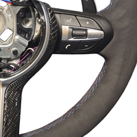 Volant en Alcantara pour BMW M3 M5 M4 X3 X5 X7 F10 F01 F15 F30 F20 F31 F32 F34 F36 F48 F25 E70 E87 E90 E91 E92 E60 F02 F11