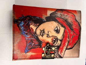 100% pur cahier papier recyclé à la main en cuir relié Journal avec serrure de ceinture grand papier blanc voyage Jounal Vintage cahier - Product Image 3