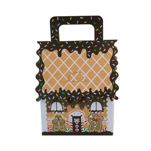 Party <b>gift</b> <b>box</b>, candy biscuit, donut <b>box</b>, <b>Christmas</b> party paper <b>box</b> with handle, customizable according to needs - Product Image 4