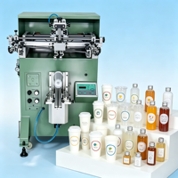 Nouvelle machine d'impression sérigraphique semi-automatique Meichao à écran conique incurvé pour tubes, plastique, verre, papier, gobelets, bouteilles, bocaux et canettes