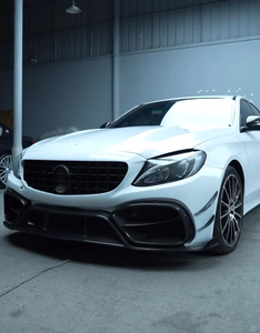Pare-chocs avant en fibre de carbone de haute qualité de type IMP, adapté aux <span class=keywords><strong>Mercedes</strong></span> Benz W205 <span class=keywords><strong>AMG</strong></span> C63 C63s berline <span class=keywords><strong>quatre</strong></span> portes 2015-2021 - Product Image 3