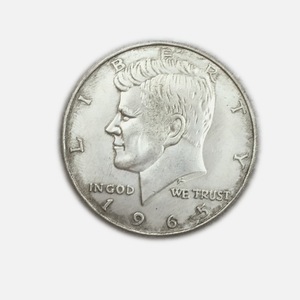 Moneda Americana Antigua de 1964, Medio Dólar <span class=keywords><strong>Kennedy</strong></span>, Material de Cobre, Plateada, Monedas Conmemorativas - Product Image 2