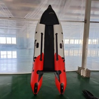 Bateau gonflable de skiff de micro de croisement extra résistant de Kaboat avec des supports de tige