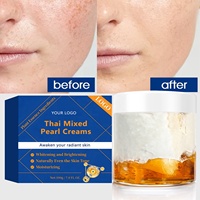 Crème éclaircissante pour femmes OEM, crème thaïlandaise à la perle mélangée, crème éclaircissante pour la peau, crème pour éliminer les taches noires, pour les peaux foncées