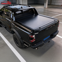 Couverture de benne rétractable pour Ford Ranger, couverture de benne de camion enroulable avec serrure cachée encastrée