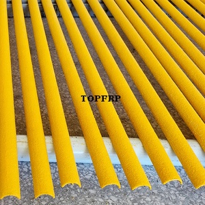 ฝาครอบบันไดกันลื่น FRP ไฟเบอร์กลาส สีเหลืองเคลือบผิวหยาบเพื่อความปลอดภัย - Product Image 1