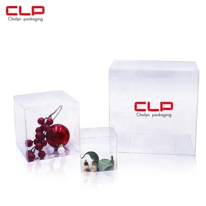 CLP Customized Transparent Boxes 2 Inch 5x5x5cm Clear Favor Plastic Candy Gift PVC Box