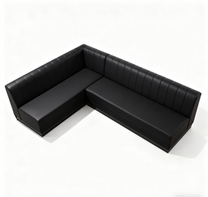 Canapé de bar KTV commercial moderne à structure métallique durable et écologique personnalisé pour les salons de narguilé VIP Discothèques Cafs - Product Image 3