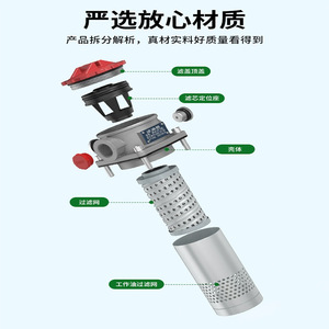 Filtre à huile de retour hydraulique RFA 25 40 63 100 160 en acier inoxydable, maille métallique 10 microns, efficacité 99 % pour la filtration d'huile de machine - Product Image 2