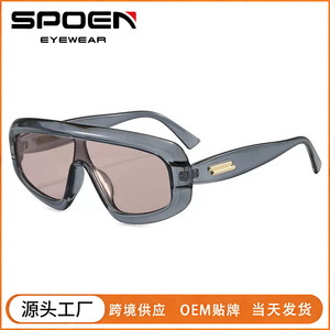 Shield <b>Sunglasses</b> Women Tortoise Frame <b>Gradient</b> Lenses UV400 Fashion Sun Protection Adult - Product Image 5