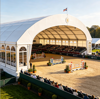 Tente de réception VIP de luxe en aluminium pour événements équestres et clubs d'équitation