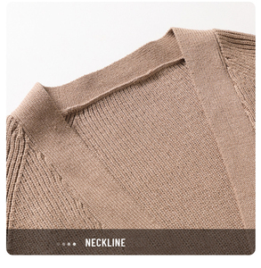 Pull tricoté à la mode pour <span class=keywords><strong>homme</strong></span> personnalisé boutonné couleur pure cachemire <span class=keywords><strong>laine</strong></span> mérinos hommes pull cardigans avec poche - Product Image 5