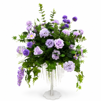 Boule de fleurs artificielles éclatante et luxuriante, chemin de table de mariage, centre de table pour salle à manger d'hôtel, banquet, événement, fête, décoration
