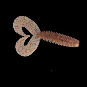 Señuelo de pesca de cola doble suave de 105 mm y 10 g con cola rizada, cebo biónico para lubina de agua dulce, montaje Texas - Product Image 4