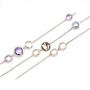 Collier en argent sterling 925 fait main avec chaînes en coquillages pour femmes, fabriqué en Italie, C9B/C9G/C9R, 12 mm, cadeau de mariage ou de fiançailles, Alibaba Express - Product Image 1