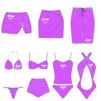 Mayo One 2 3 pièces string sexy maillots de bain maillots de bain maillots de bain fabricant de maillots de bain ensemble de bikinis avec logo personnalisé
