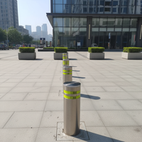 Barrières de sécurité hydrauliques rétractables SST Shenzhen, télécommandées, résistantes à l'eau, portail automatique pour parking 304