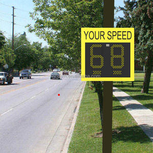 إشارة رادار للتحذير المروري ، علامة رادار للسرعة ، علامة الحد الأقصى للسرعة ، إشارة سرعة البيع الرقمية Led مع رادار - Product Image 1