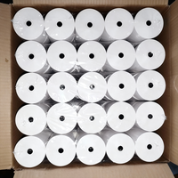 Rouleau de papier thermique sans BPA 80x80mm 70gsm simple couche pour machine POS, ATM, restauration, livraison à emporter, caisse enregistreuse