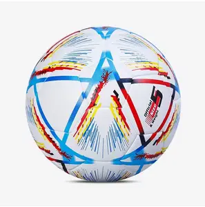 Werks-Custom-Fußballs professionell Größe 5 Fußball-Fußball-PVC-Spielfußball für Innen- / Außentür