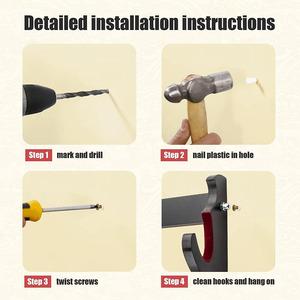 <span class=keywords><strong>Support</strong></span> <span class=keywords><strong>mural</strong></span> <span class=keywords><strong>pour</strong></span> épée-Porte-armes d'arts martiaux à 4 niveaux Présentoir de protection en polaire <span class=keywords><strong>Katana</strong></span> Wakizashi Tanto Wall - Product Image 5