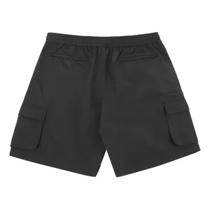 Polyester High Waist Plain Sweat Cargo Shorts Herren Style Sommers horts Sport Straight Workout Pants Hose Cargo Short
