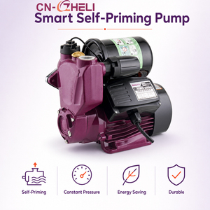 ปั๊มน้ำแบบ<span class=keywords><strong>ดูด</strong></span>น้ำลึก ZHELI <span class=keywords><strong>เฟส</strong></span>เดียว 1 แรงม้า 220v 240v 110v  วัสดุเหล็กหล่อ  แบบดูดน้ำเองได้ สำหรับใช้จ่ายน้ำ - Product Image 1