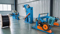 Machine automatique de cerclage de câbles avec système de traversée et de comptage par mètre