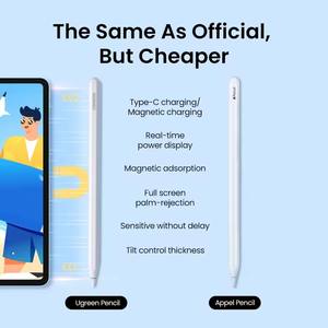 Stylet UGREEN pour <span class=keywords><strong>iPad</strong></span> Pencil, charge magnétique sans fil pour Apple <span class=keywords><strong>iPad</strong></span> <span class=keywords><strong>Pro</strong></span> <span class=keywords><strong>12</strong></span>,<span class=keywords><strong>9</strong></span> Air 5, stylet inclinable Bluetooth 2e génération - Product Image 3