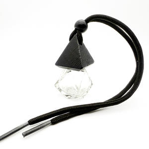 8ML Transparent Clear Diamond-shaped <b>Car</b> Perfume Empty Bottle Glass Aromatherapy Essential Bottle - Product Image 3