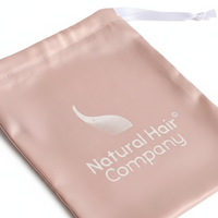 Pochette de luxe rose en satin de soie avec cordon de serrage pour emballage de perruques, sacs anti-poussière pour extensions de cheveux I-Tip et mèches de cheveux naturels