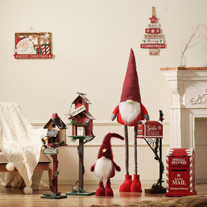 <strong>Christmas</strong> Decorations American Style Indoor Bird's Nest Ornaments Large Outdoor Courtyard Mailbox <strong>Christmas</strong> Scene Shooting Props - Product Image 2