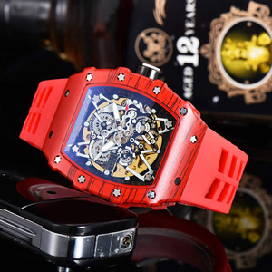 Serie mecánica, relojes de lujo para hombre, esfera analógica de moda, movimiento importado, artesanía complicada, vidrio de goma resistente al agua - Product Image 4