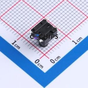 TS668TP 250gf 013 Tactile Switch SMD-4P,6x6mm Switch Single Pole Single Throw Round Button 2.5N Vertical Mount - Product Image 2